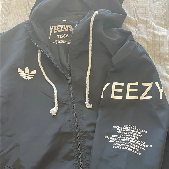 Yeezy Black Jacket with White Number Print - Picture 3 of 4